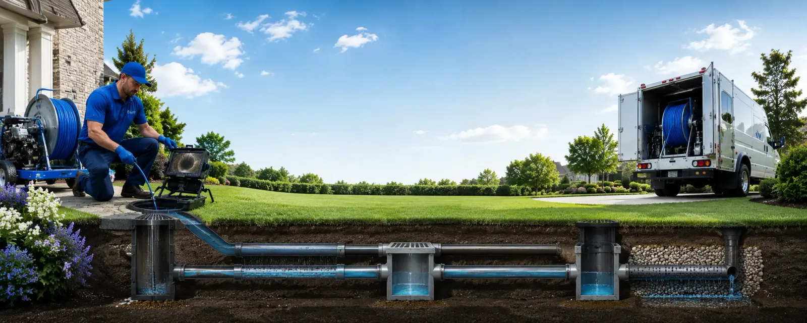 Outdoor drain cleaning information for Barnard, VT